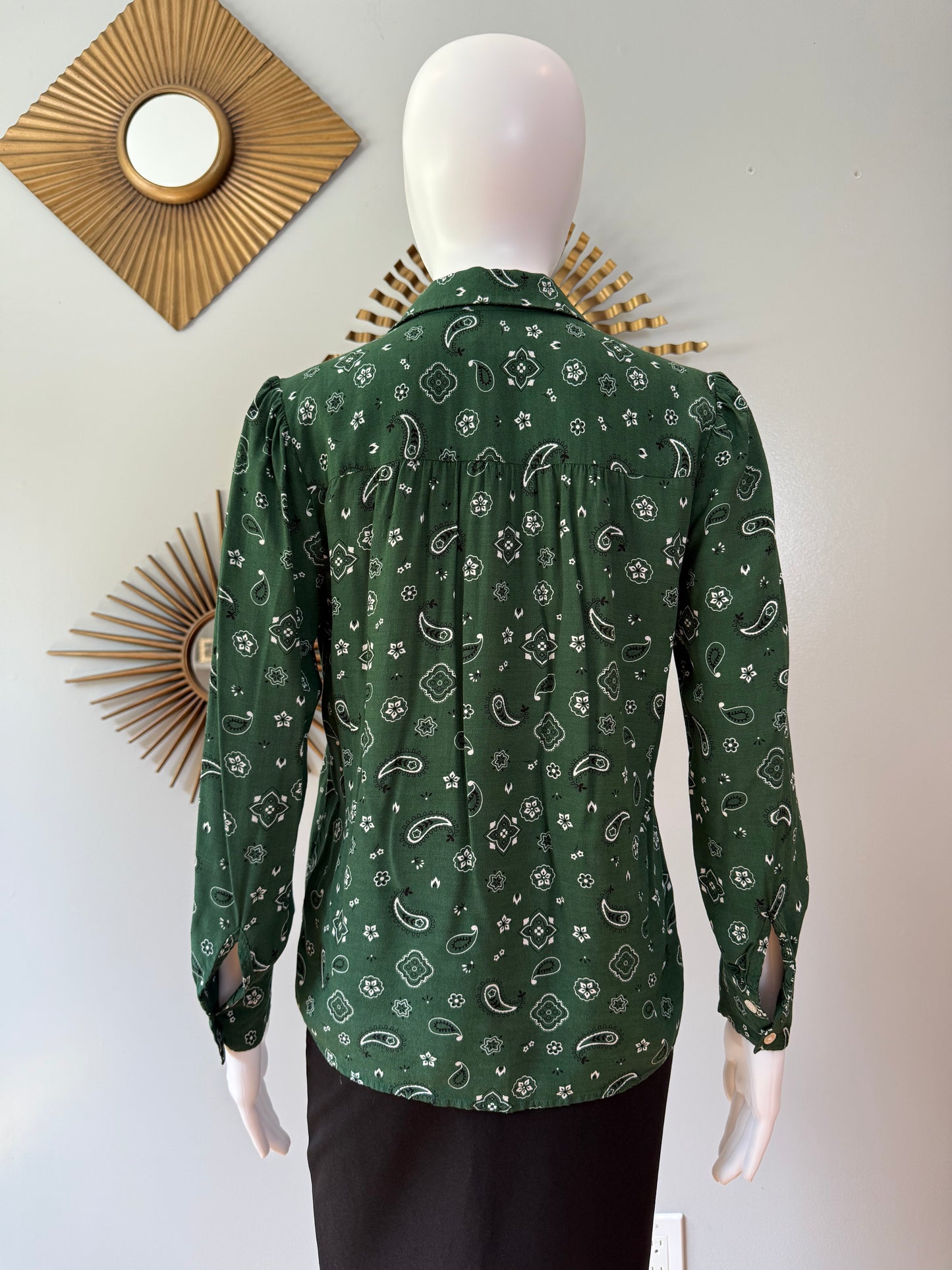Rails - Green Jesabel Bandana Shirt