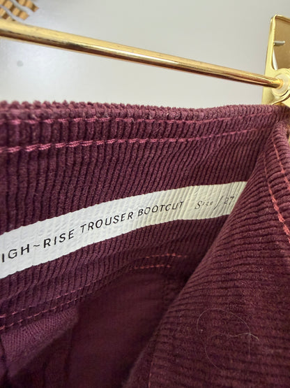 Anthropology- Wine Corduroy Pants