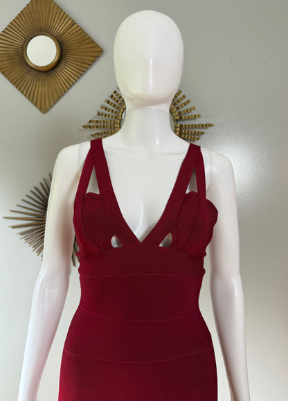 Red Bandage Mermaid Dress