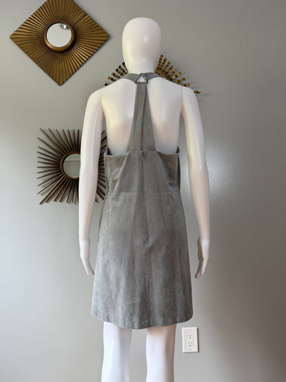BCBGMaxAzria - Gray Abbott Sleeveless V-Neck Shift Dress