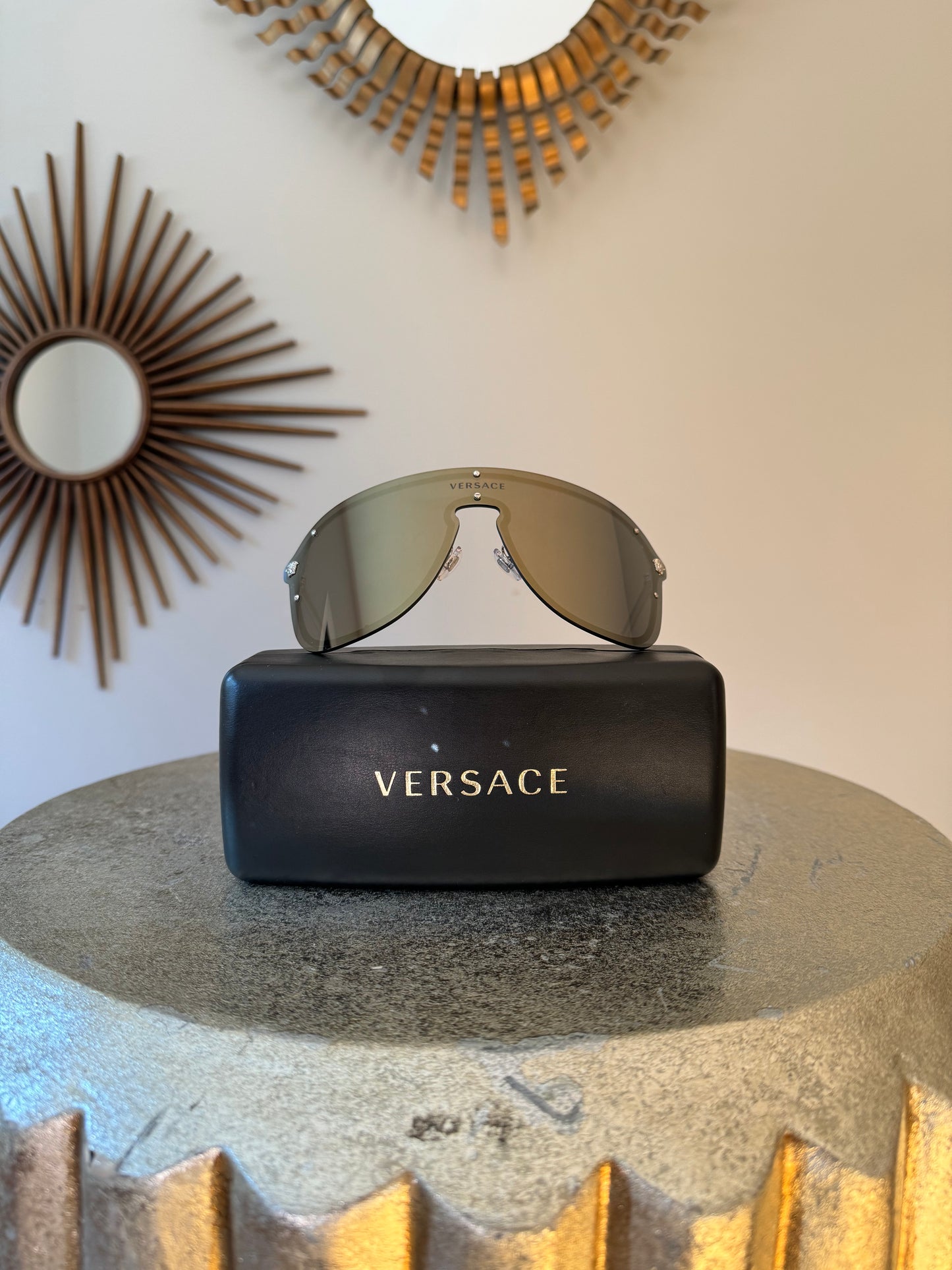 VERSACE - Black Shield 2180-44 Sunglasses