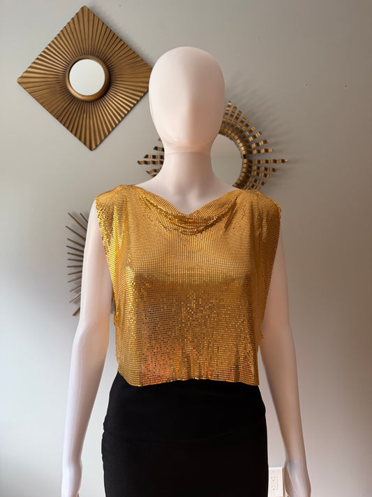 Gold Chainlink Top