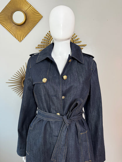 Talbots - Blue Denim Trench Coat