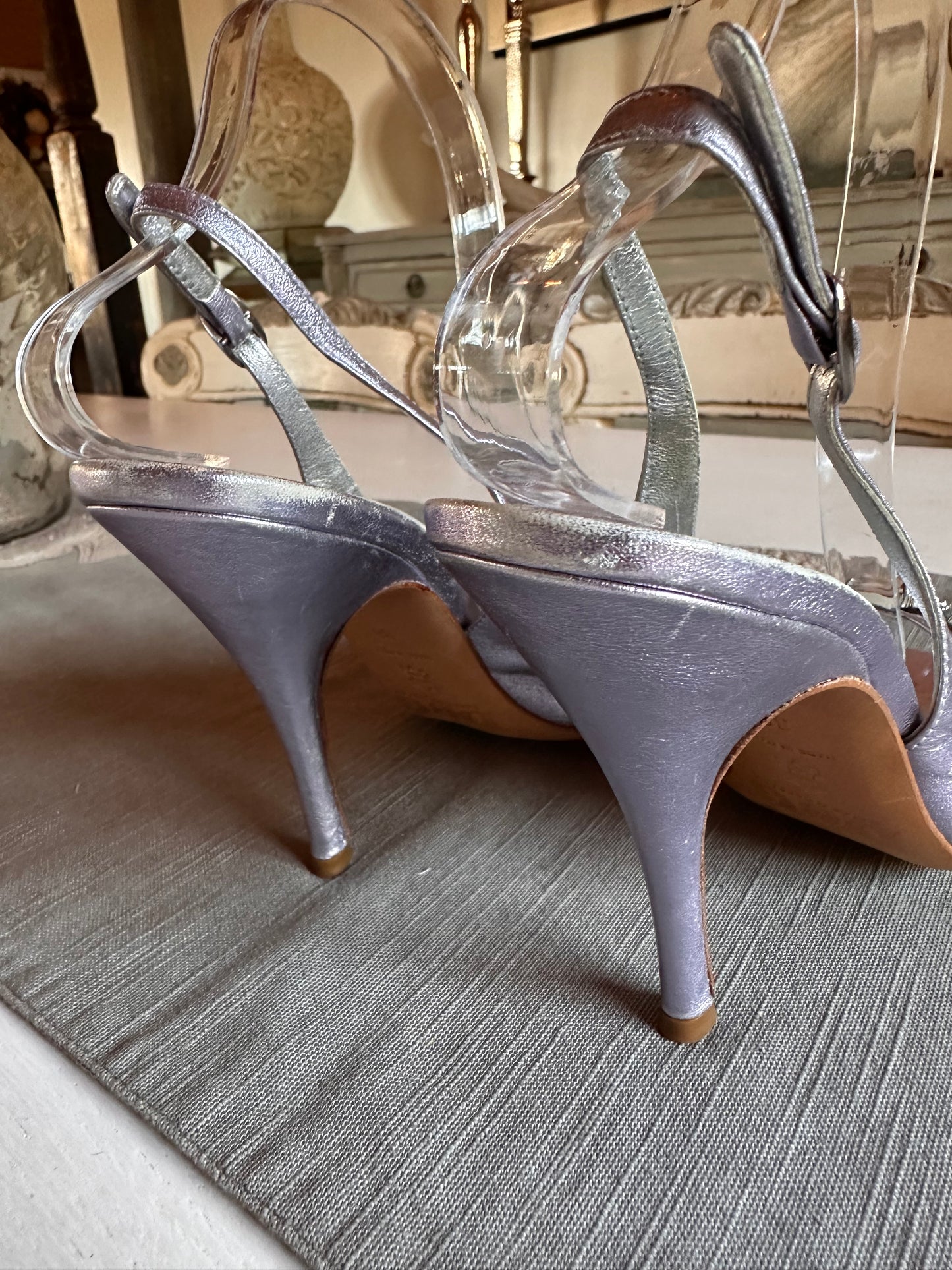 Dolce & Gabbana - Violet Metallic Heels