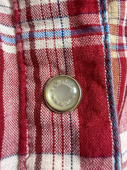 Wrangler - Red Plaid Button Down Shirt