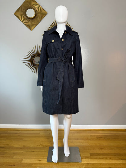 Talbots - Blue Denim Trench Coat