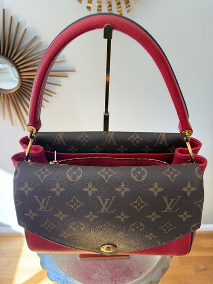 Louis Vuitton - Red Double V Leather Bag