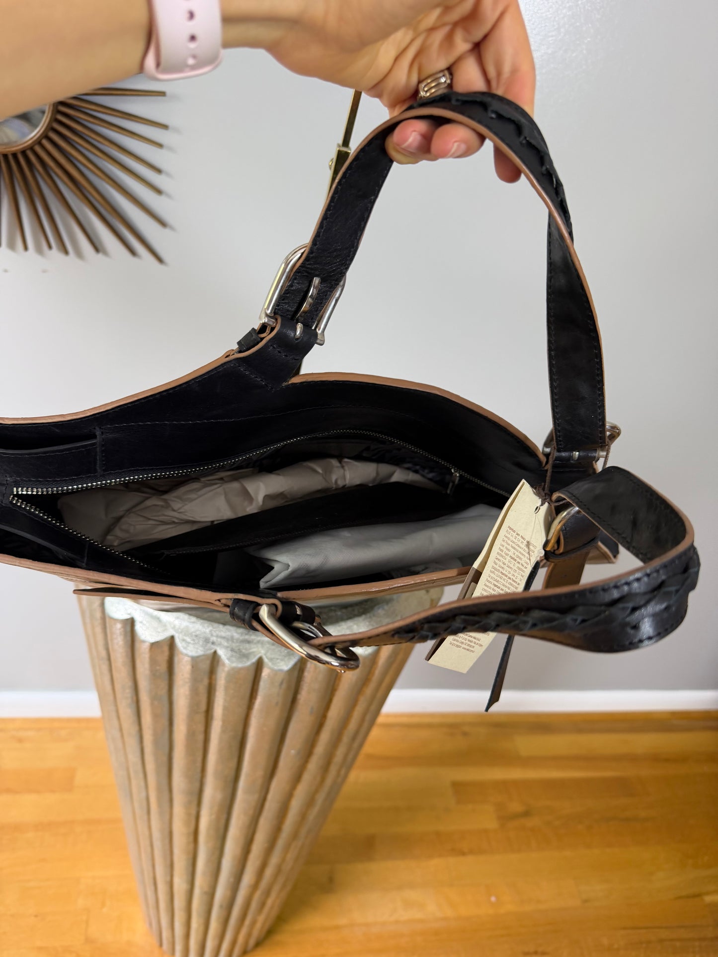 Velez - Black Leather Tote