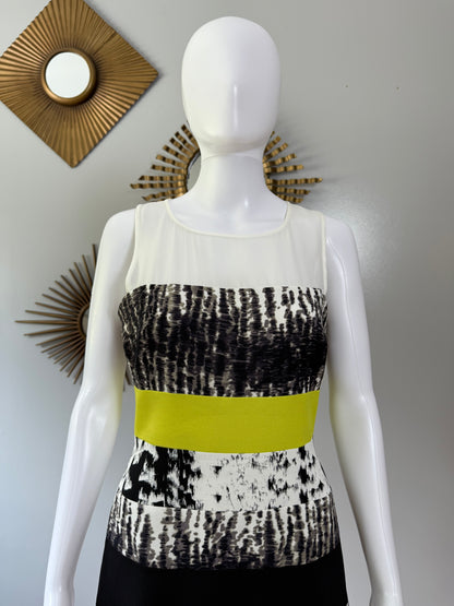 BCBGMaxAzria - Black Printed Tara Dress