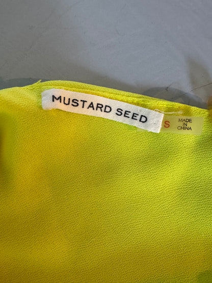 Mustard Seed - Yellow Strappy Top w/ Back Detail