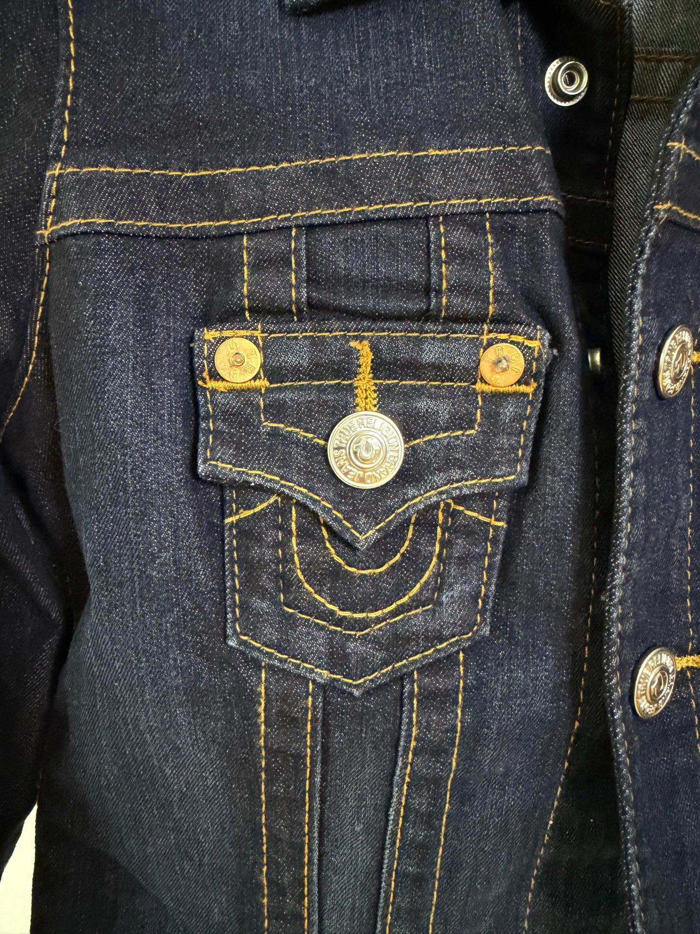 True Religion - Dark Blue Jean Trucker Jacket