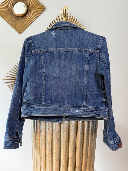 Express - Blue Denim Jacket w/ Studs