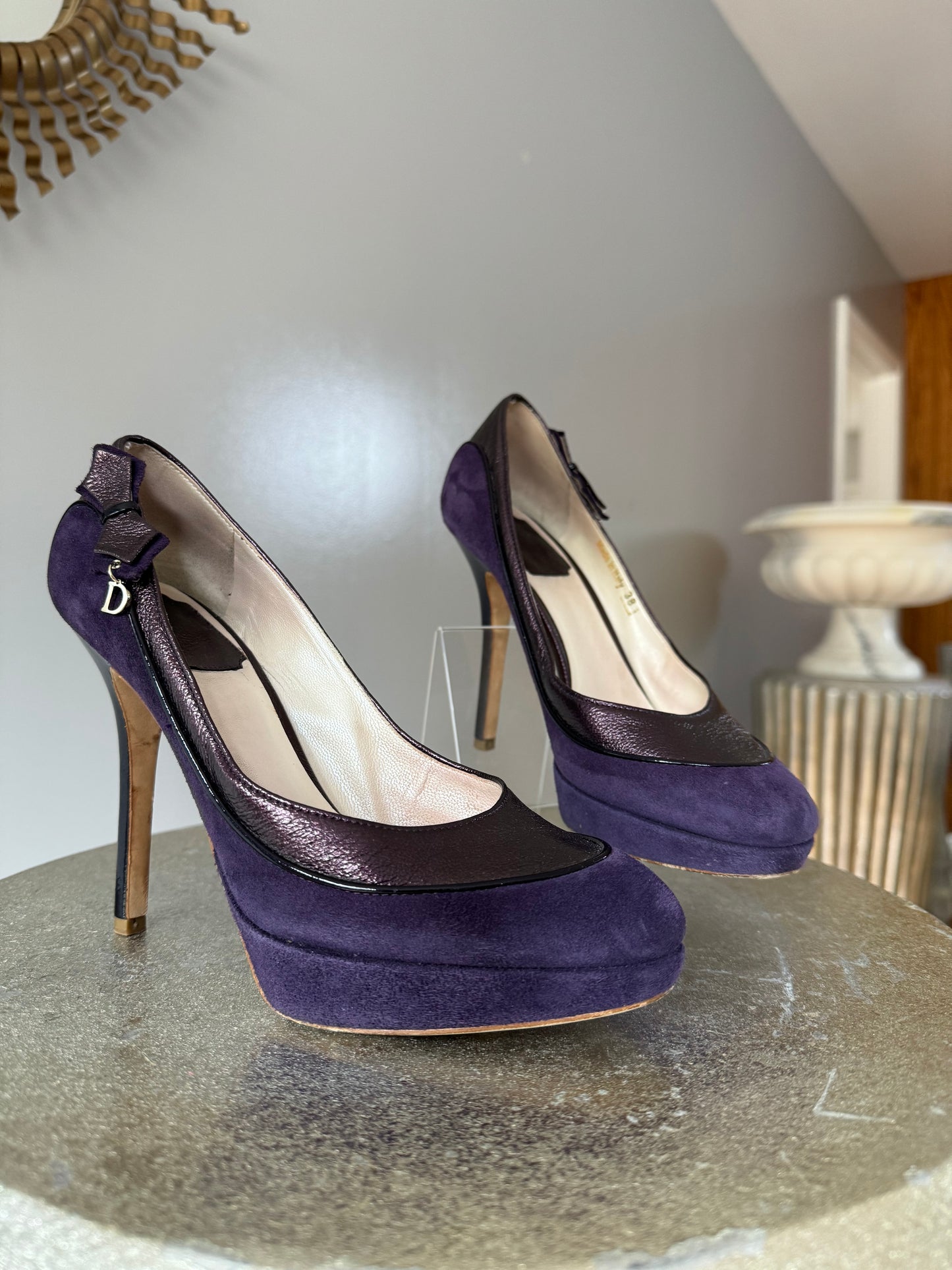 DIOR - Purple Deco Suede Pumps