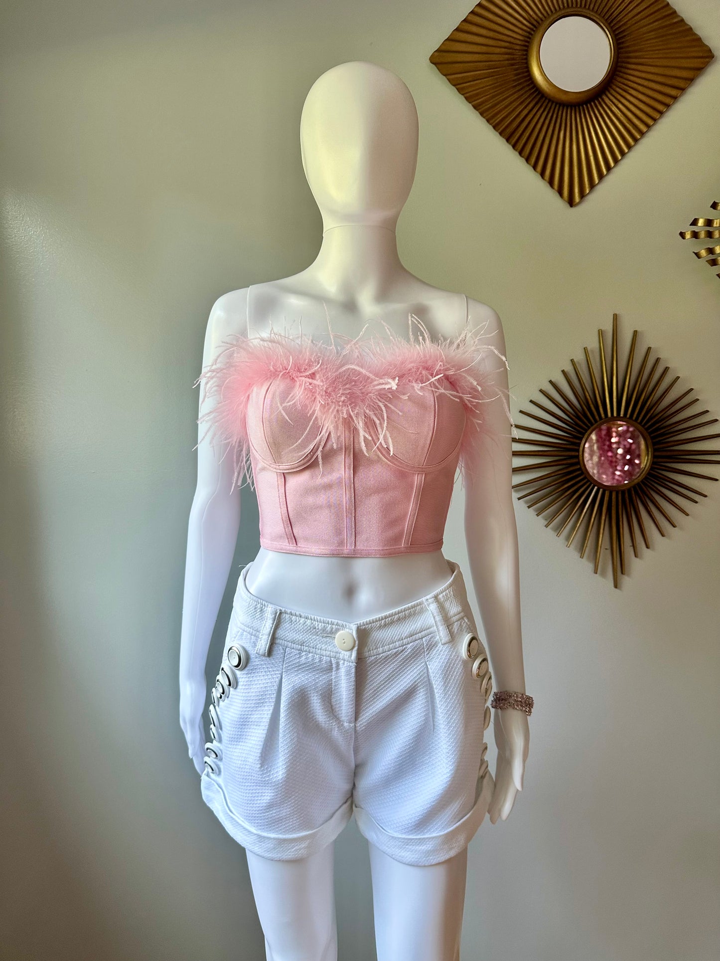 Superdown - Pink Ramona Bustier Top