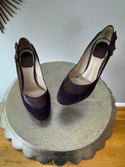 DIOR - Purple Deco Suede Pumps