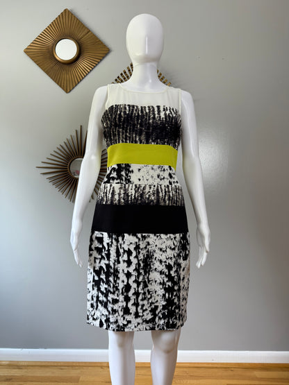 BCBGMaxAzria - Black Printed Tara Dress