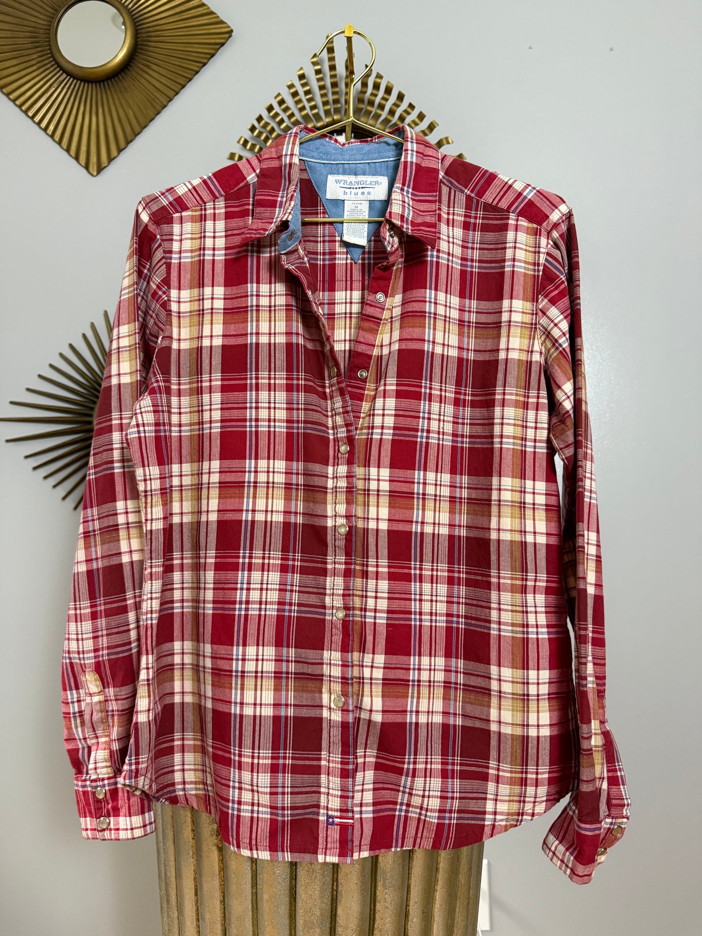 Wrangler - Red Plaid Button Down Shirt