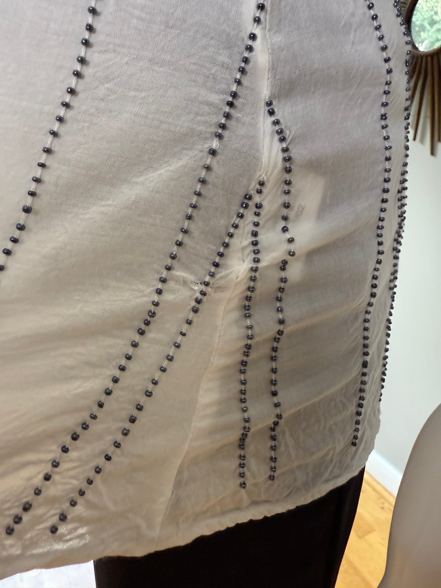 Milkshake- White Beaded Tank Top
