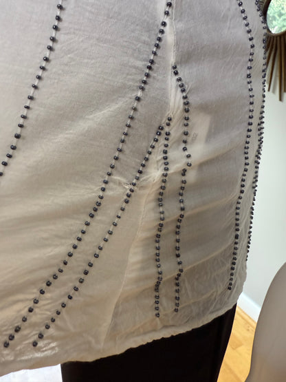 Milkshake- White Beaded Tank Top