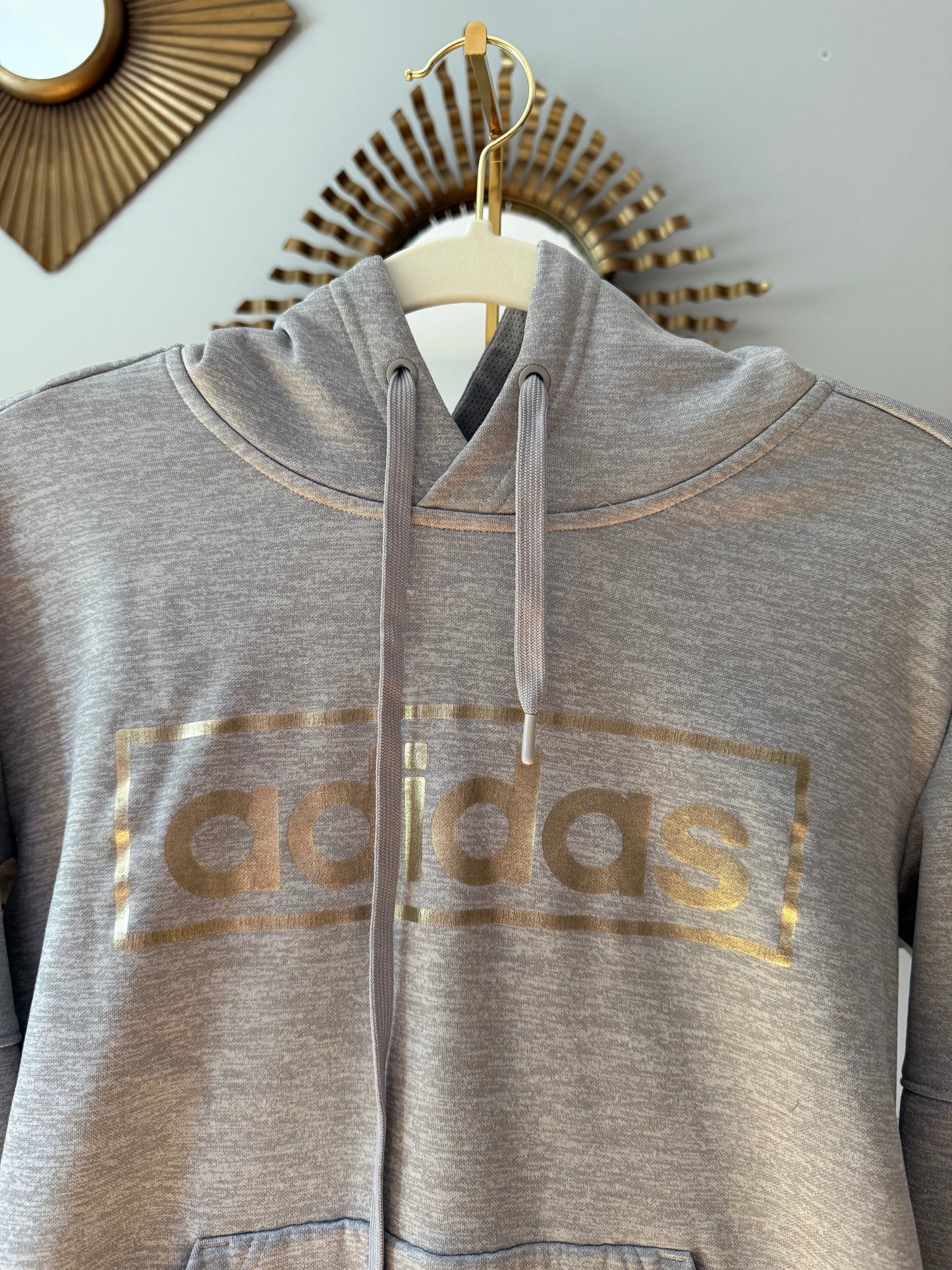 Adidas - Gray Hoodie Sweatshirt