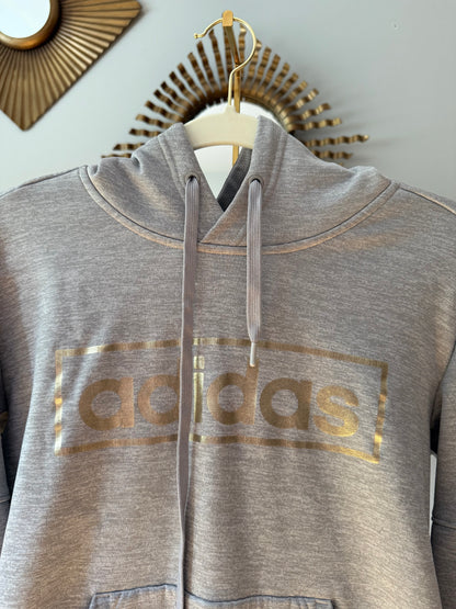 Adidas - Gray Hoodie Sweatshirt