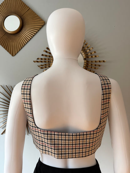 MAJORELLE - Plaid Yvonne Crop Top