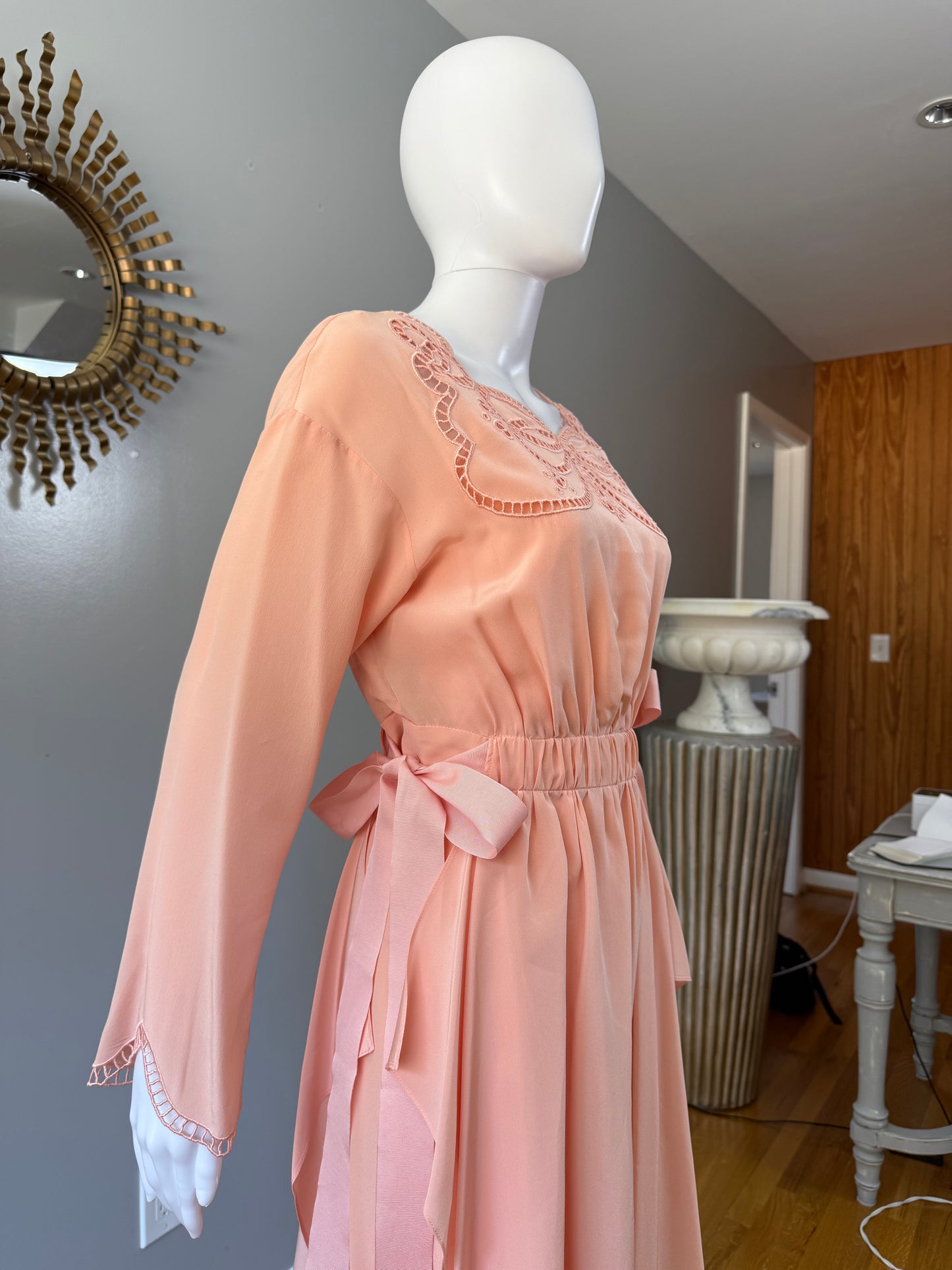 Fendi - Peach Silk Runway Dress 2017
