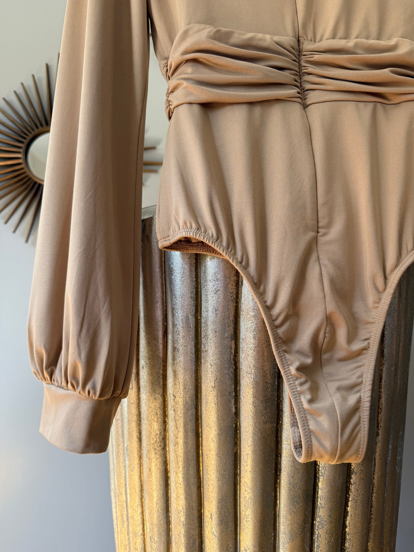 Princess Polly - Tan Jude Long Sleeve Bodysuit
