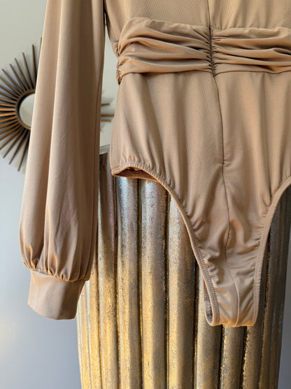 Princess Polly - Tan Jude Long Sleeve Bodysuit