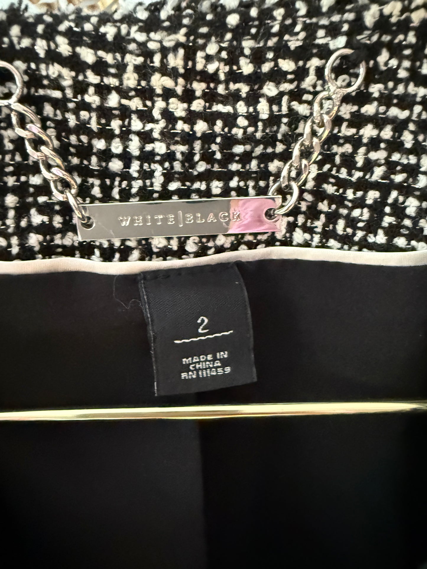 White House Black Market- Black Tweed Jacket
