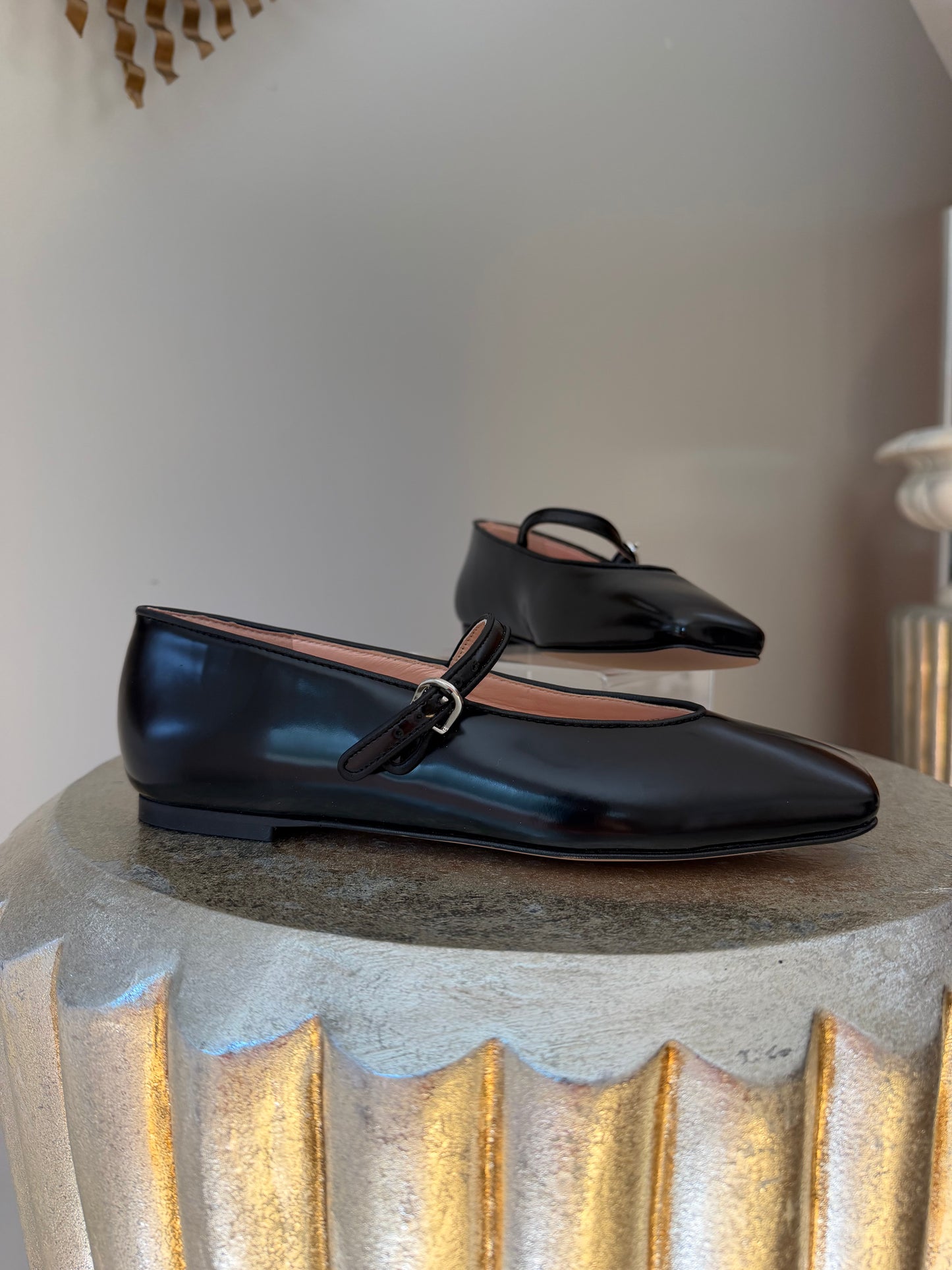 J Crew - Black Spazzo Mary Jane Ballet Flat