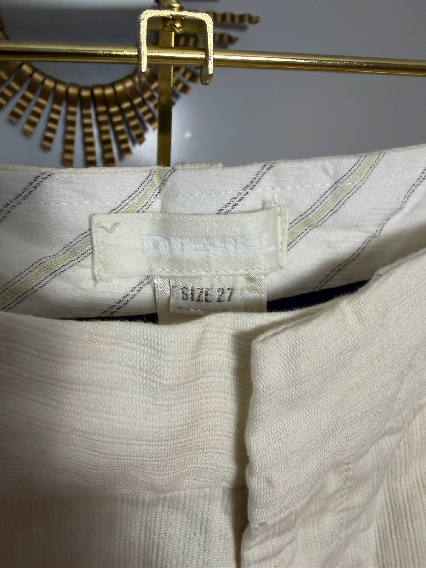 Diesel - Cream Cargo Shorts