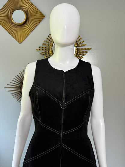 BCBG - Black Faux Suede Alaina Mini Dress