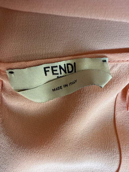 Fendi - Peach Silk Runway Dress 2017
