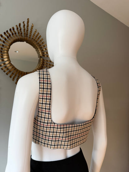 MAJORELLE - Plaid Yvonne Crop Top