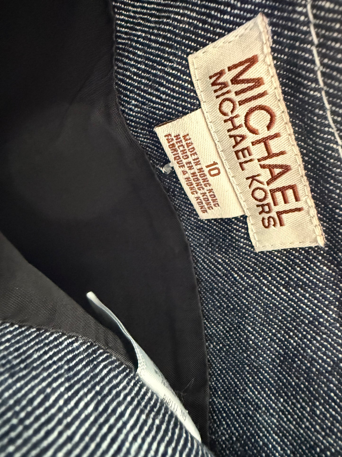 Michael Kors - Black Dark Wash Denim Skirt