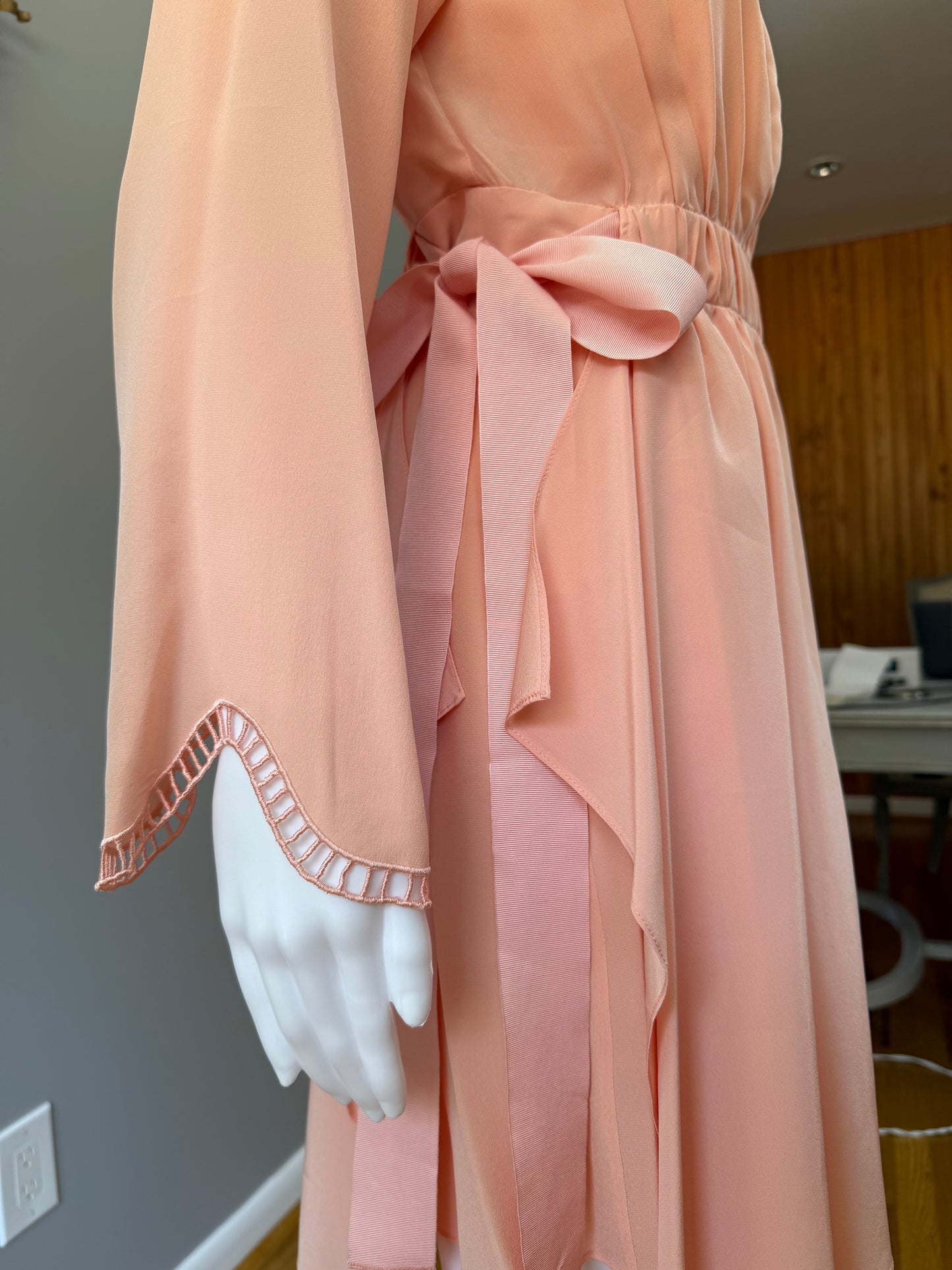 Fendi - Peach Silk Runway Dress 2017