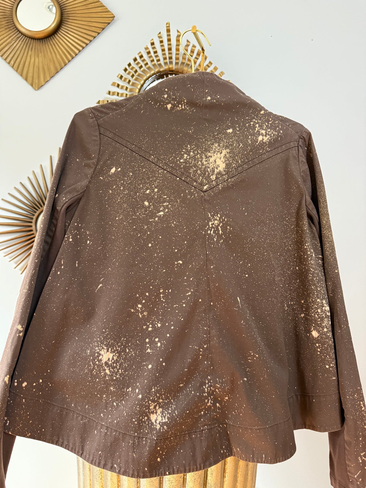 BCBGMaxAzria - Brown Splattered Utility Jacket