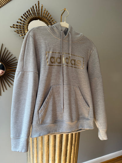 Adidas - Gray Hoodie Sweatshirt
