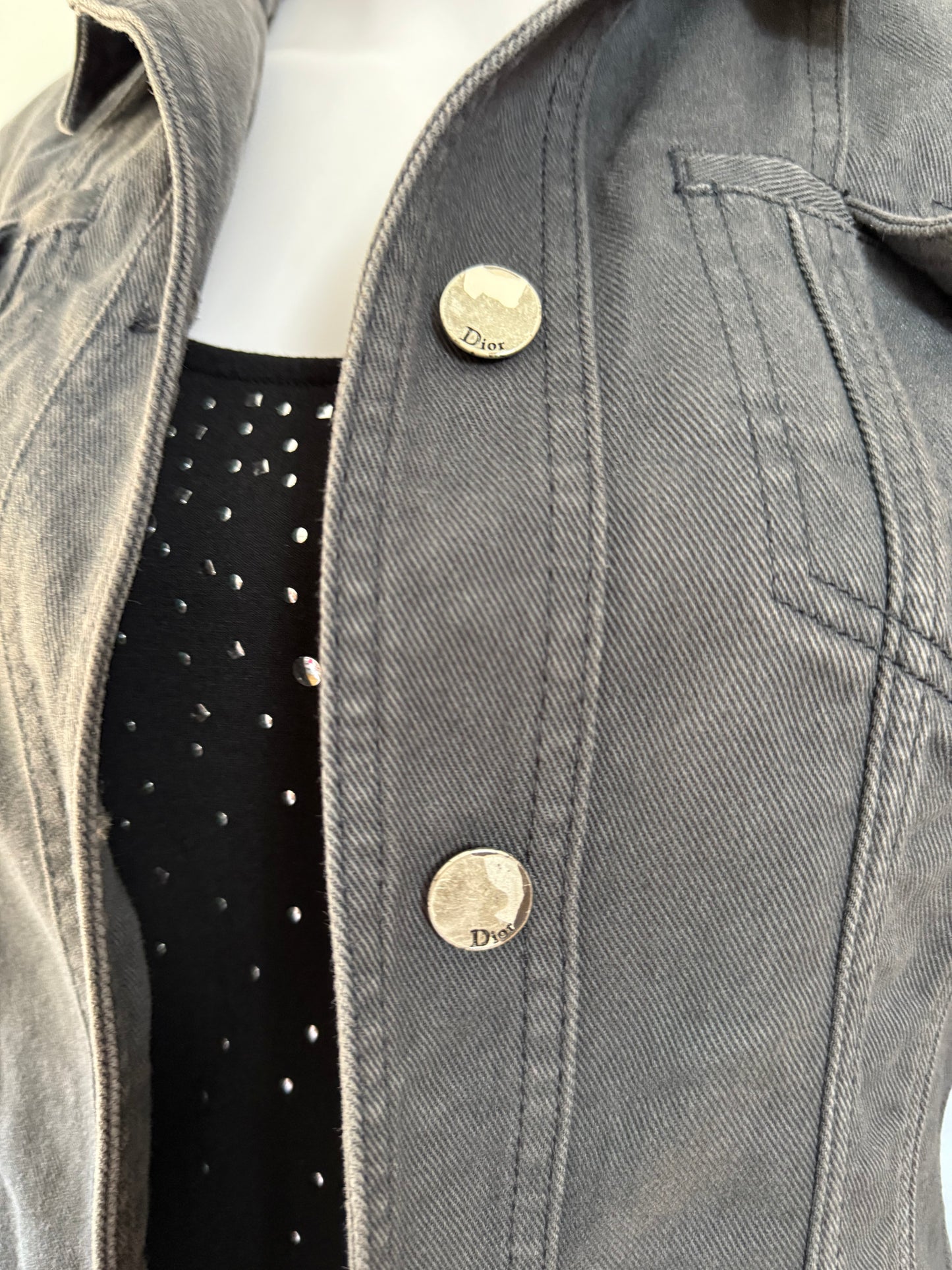 Dior - Vintage Gray Denim Long Jacket