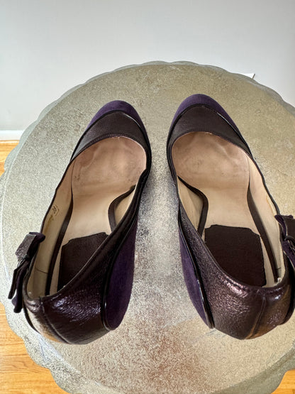 DIOR - Purple Deco Suede Pumps