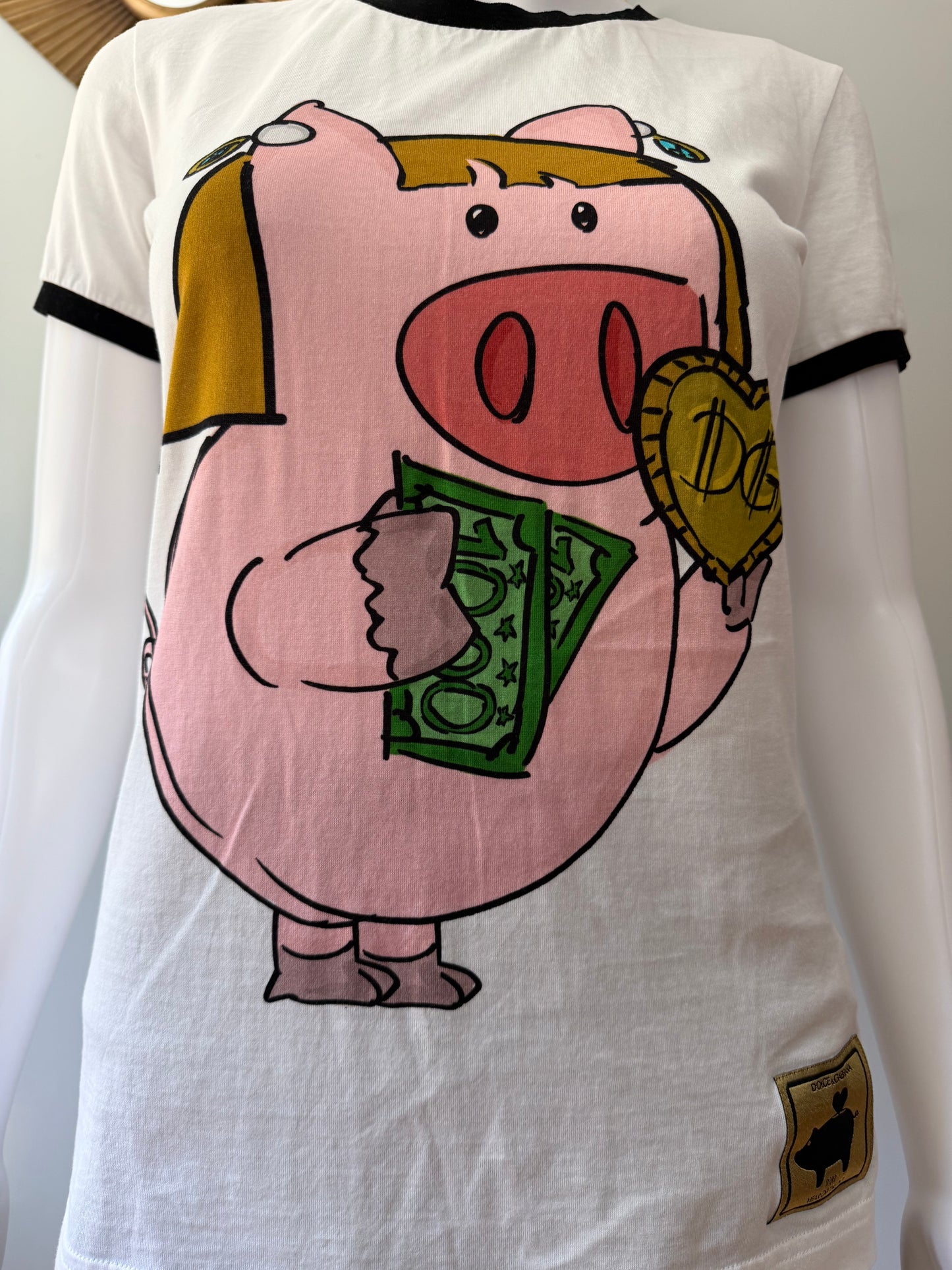 Dolce & Gabbana - White 2019 “Money Ping” T-shirt