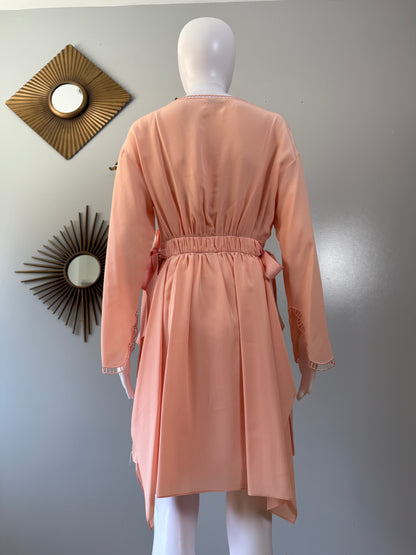 Fendi - Peach Silk Runway Dress 2017