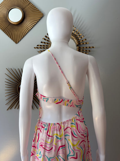For Love & Lemons - Pink Palmer Cut out Maxi Dress