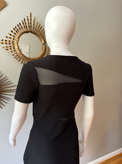 Express - Black Sheer Cutout Dress