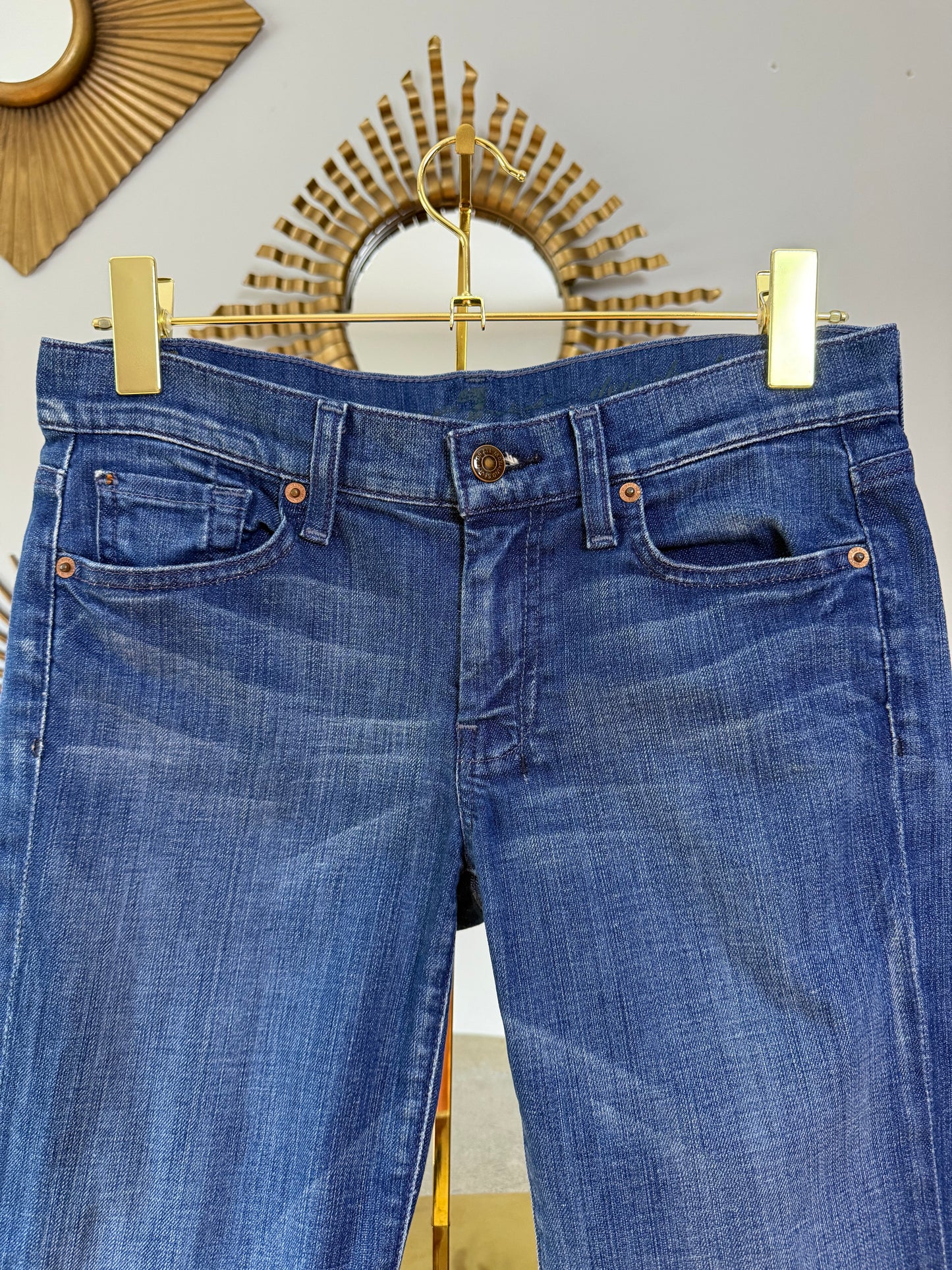 7 For All Mankind - Blue Denim Bermuda Shorts