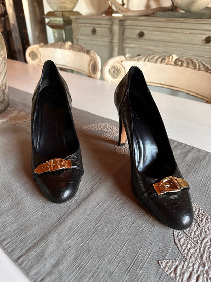 Gucci - Zapatos de salón Margaux de piel de becerro negro