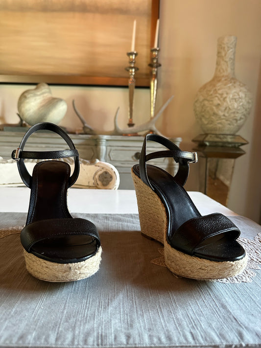 Michael Kors - Black Jill Wedge Sandals