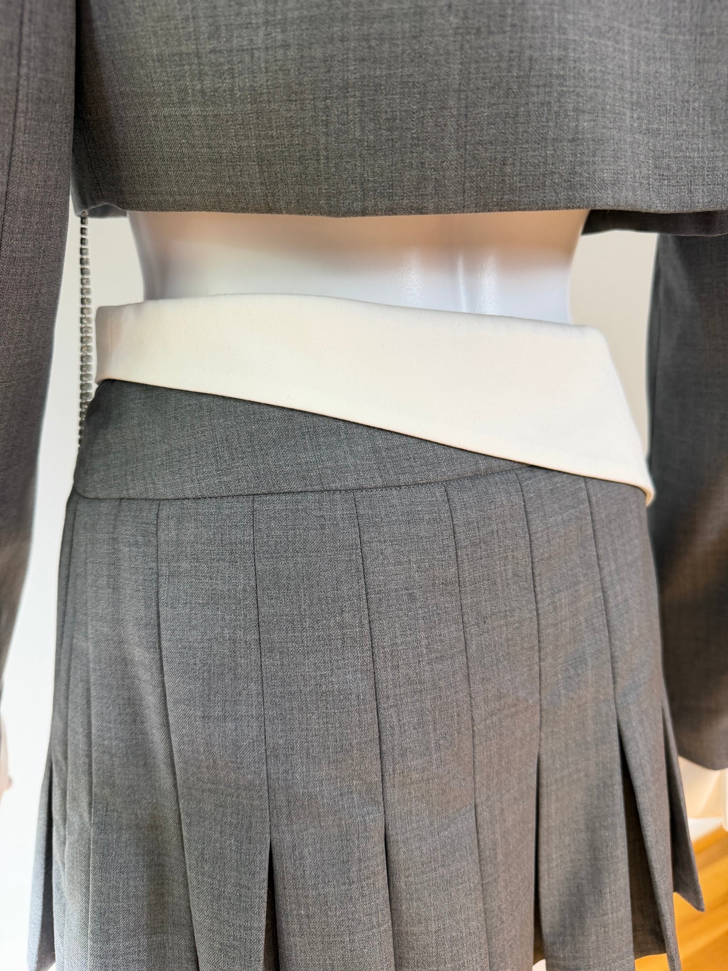 Nana Jacqueline - Grey Charloteen Jacket & Harper Skirt Set