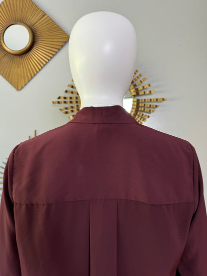 H&M - Burgundy Long Sleeve Top